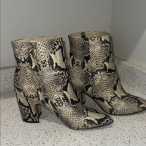 Sam Edelman snake print boots